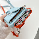 H Card Holder Leather Chain iPhone 16 Case