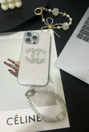 C.C Luxury Crystal iPhone Case With Bracelet Strap