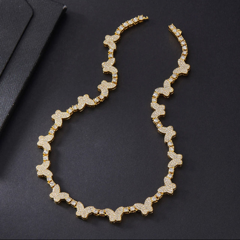 Rhinestone Butterfly chain