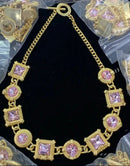 Luxury Designed Pink Diamonds choker