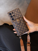 Lou Advanced Leather Phone Case With Card Wallet And Strap