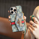 GG Advanced Crossbody iPhone Case with Card Holder & Shoulder Strap