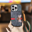 GG Advanced Crossbody iPhone Case with Card Holder & Shoulder Strap