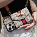 GG Advanced Crossbody iPhone Case with Card Holder & Shoulder Strap