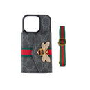 GG Advanced Crossbody iPhone Case with Card Holder & Shoulder Strap