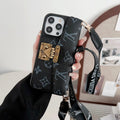 Lou Lock Card Bag Crossbody Chain iPhone Case