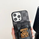 Lou Black & White Crossbody Chain iPhone Case