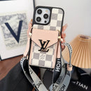 Lou Card Bag Five Color Chain iPhone Case