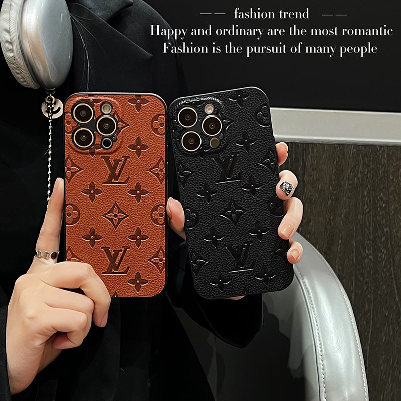 Lou Color Leather iPhone Case