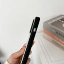 Lou Black & White Crossbody iPhone Case