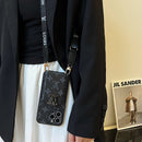 Lou Card Bag Chain Black iPhone Case