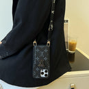 Lou Card Bag Chain Black iPhone Case