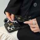 Lou Card Bag Chain Black iPhone Case