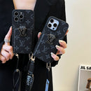 Lou Card Bag Chain Black iPhone Case