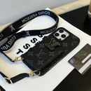 Lou Card Bag Chain Black iPhone Case