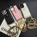 C.C Crossbody Leather iPhone Case