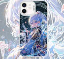KAMISATO AYAKA ANIME PHONE CASE GENSHIN IMPACT