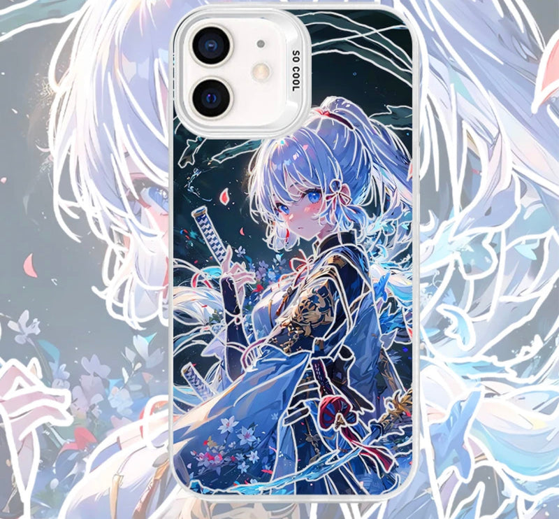 KAMISATO AYAKA ANIME PHONE CASE GENSHIN IMPACT