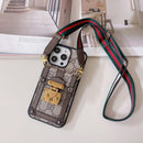 Lou GG Card Holder Chain iPhone Case