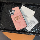 Lou Card Bag Gold Logo iPhone Case