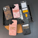 Lou Card Bag Gold Logo iPhone Case