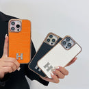 Herm Diamond Logo Rose Gold iPhone Case