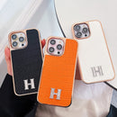 Herm Diamond Logo Rose Gold iPhone Case