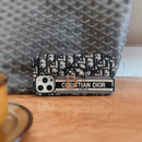 CD Black & Grey Fabric Card Bag iPhone Case