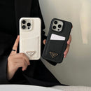 Pra Black & White Card Bag iPhone 16 Case