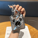 Samsung Makeup Mirror Hand Silver Chain Galaxy Z Flip 6/5/4/3 Case