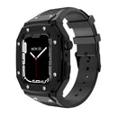 Luxury Rubber Stainless Steel Cover for Apple iWatch Series