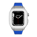 Luxury Rubber Stainless Steel Cover for Apple iWatch Series