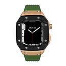 Luxury Rubber Stainless Steel Cover for Apple iWatch Series