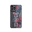 Spilt Red Bear iPhone Case