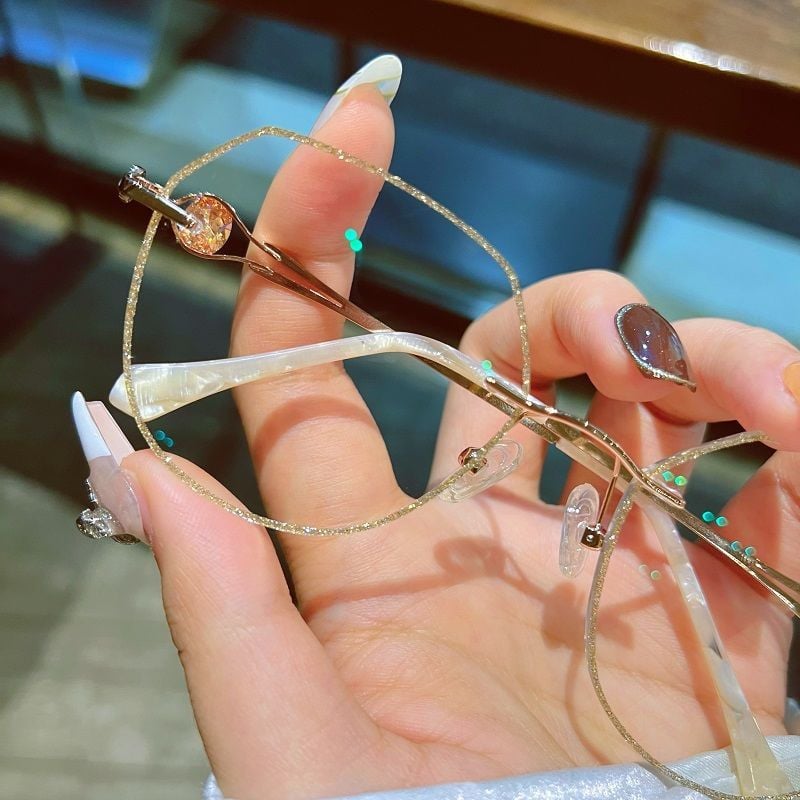 🔥El Mejor Regalo de Navidad 🎁-Women's Rimless Full Star Diamond Eyeglasses