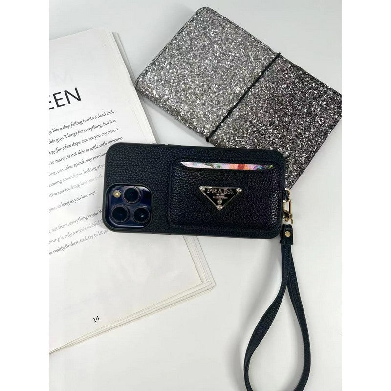 Pra Four Colors Card Bag iPhone Case