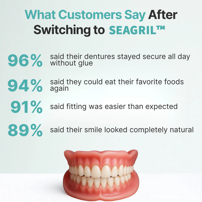 😁 Ends Today: 70% OFF! SEAGRIL™ Custom-Fit Full Functional Dentures-Make you more confident – Made in the USA & FDA-Certified
