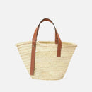 Luxurious Palm Leaf and Natural Tan LYW Basket