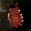 Samsung Galaxy Z Flip6/5/4/3 5G Square Case "Ruby Ring"