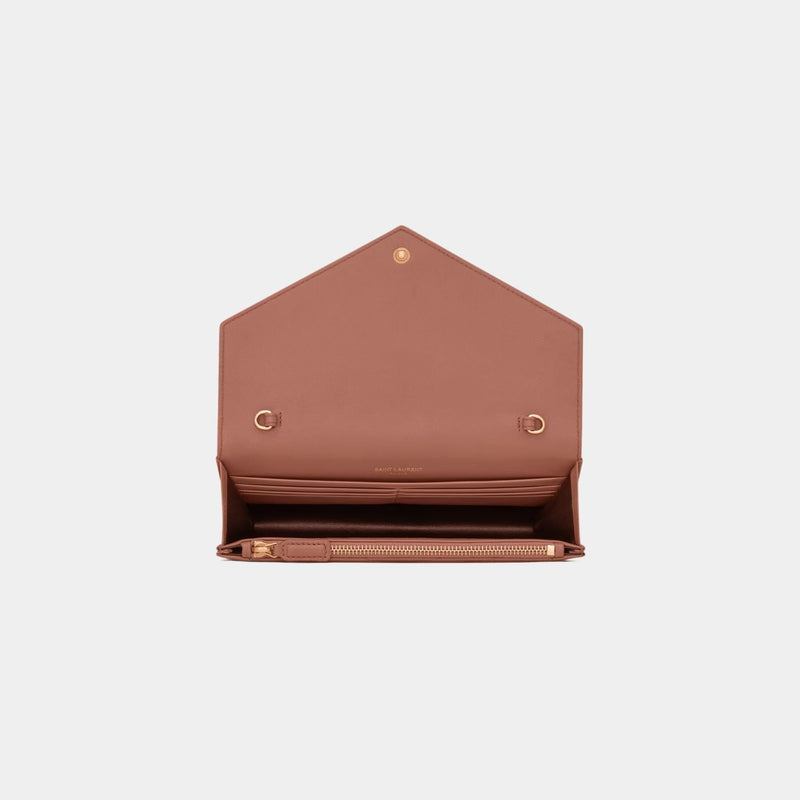YL- Envelope Chain Wallet In Lambskin