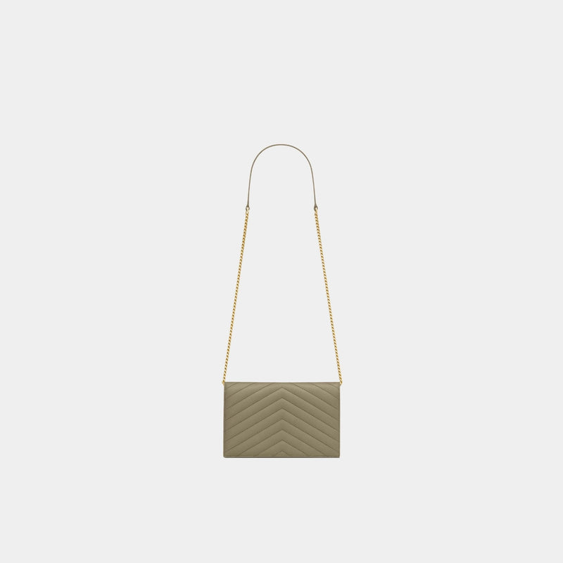 YL- Envelope Chain Wallet In Lambskin