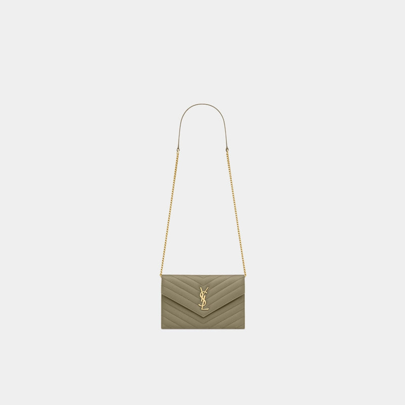 YL- Envelope Chain Wallet In Lambskin